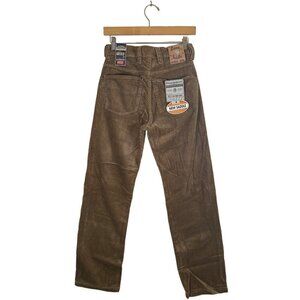 RARE 90s DIESEL Silver Saddle Mens Size 26 Tan Fat Cord Jean NOS with Tags Italy